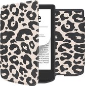 iMoshion Ereader Cover / Case Convient pour Pocketbook Verse / Pocketbook Verse Pro / Vivlio Light / Vivlio Light HD - iMoshion Design Slim Soft Case Sleepcover Bookcase sans support - Zwart / Léopard