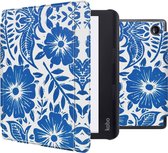 iMoshion Ereader Cover / Hoesje Geschikt voor Kobo Sage / Tolino Epos 3 - iMoshion Design Slim Hard Case Sleepcover Bookcase met stand - / Flower Tile