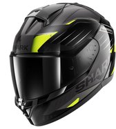 SHARK RIDILL 2 BERSEK Black Green Anthracite - ECE goedkeuring - Maat L - Integraal helm - Scooter helm - Motorhelm - Zwart - Geen ECE goedkeuring goedgekeurd