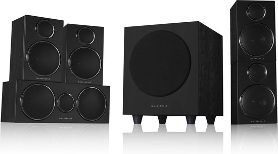 Wharfedale DX-3 5.1 HCP - Surround sound luidsprekersysteem - Compacte home cinema - Zwart