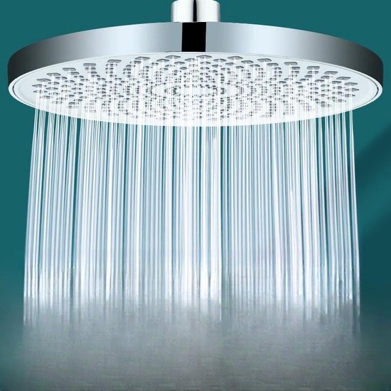 Duschkopf 15x15 Cm Regendusche Aus Edelstahl – 1/2 Zoll, 49 Anti-Kalk-Düsen, Verstellbar