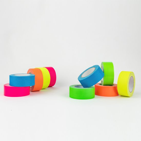 Pro-Gaff neon gaffa tape 19mm x 22,8m oranje