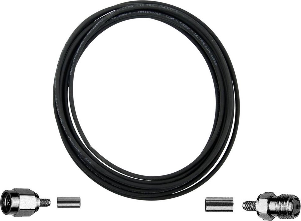 Wittenberg Antennen 5 m Antennekabel Halogeenvrij SMA-stekker, SMA-bus 103444