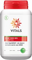 Vitals - MSM tabletten - 1000 mg - 120 tabletten - Met OptiMSM de meest zuivere vorm van MSM