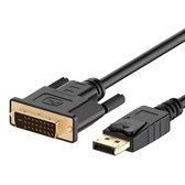 Garpex® DisplayPort naar DVI 24+1 Kabel - DP naar DVI Kabel - Full HD 1080p - 1.8 meter