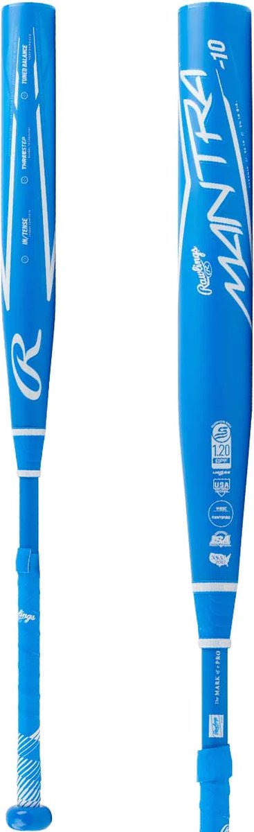 Batte 33/23 Occasion Batte De Softball Fastpitch Rawlings Mantra 2021 - 33 Pouces / 23 Oz - Composite Carbone - Bleue Batte Composite Carbone 2021