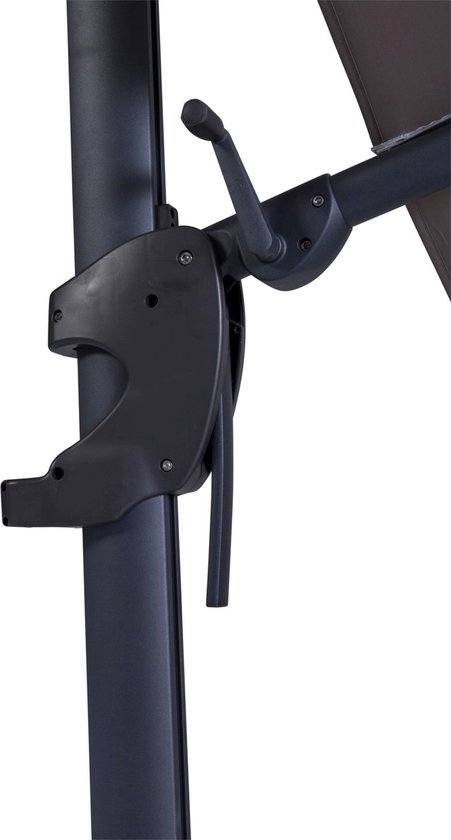 Parasol Hangarm Square Monaco plein air Gris 300 x 300 cm