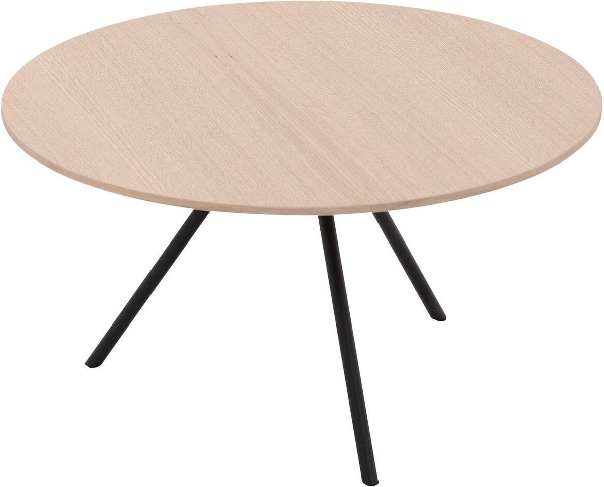 Goossens Bo Salontafel - Hout - 60 x 36 x 60 cm - Rond