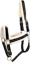 Horsegear Licol Lyx Zwart - Zwart - poney