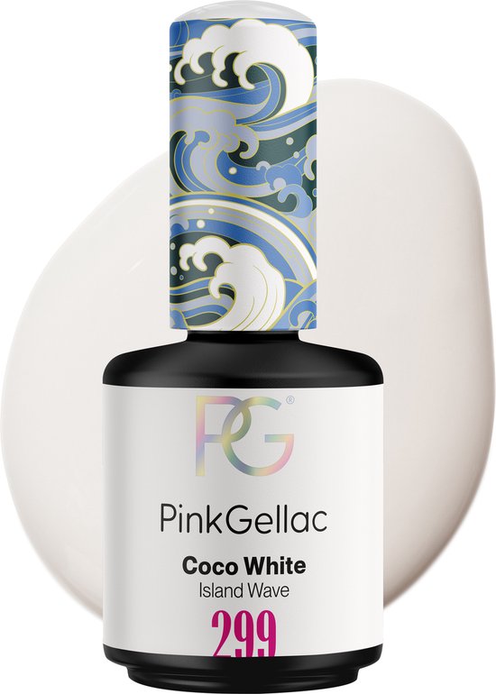 Pink Gellac Gellak - 299 Coco White 15ml - Witte Gel Nagellak - Gellac - Gel Nagels Producten