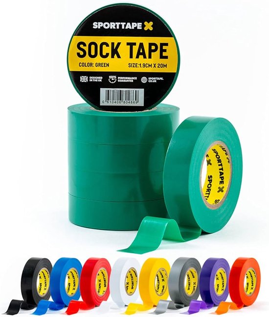 Sokkentape groen - 19mm x 20m - sporttape - 5+1 actie