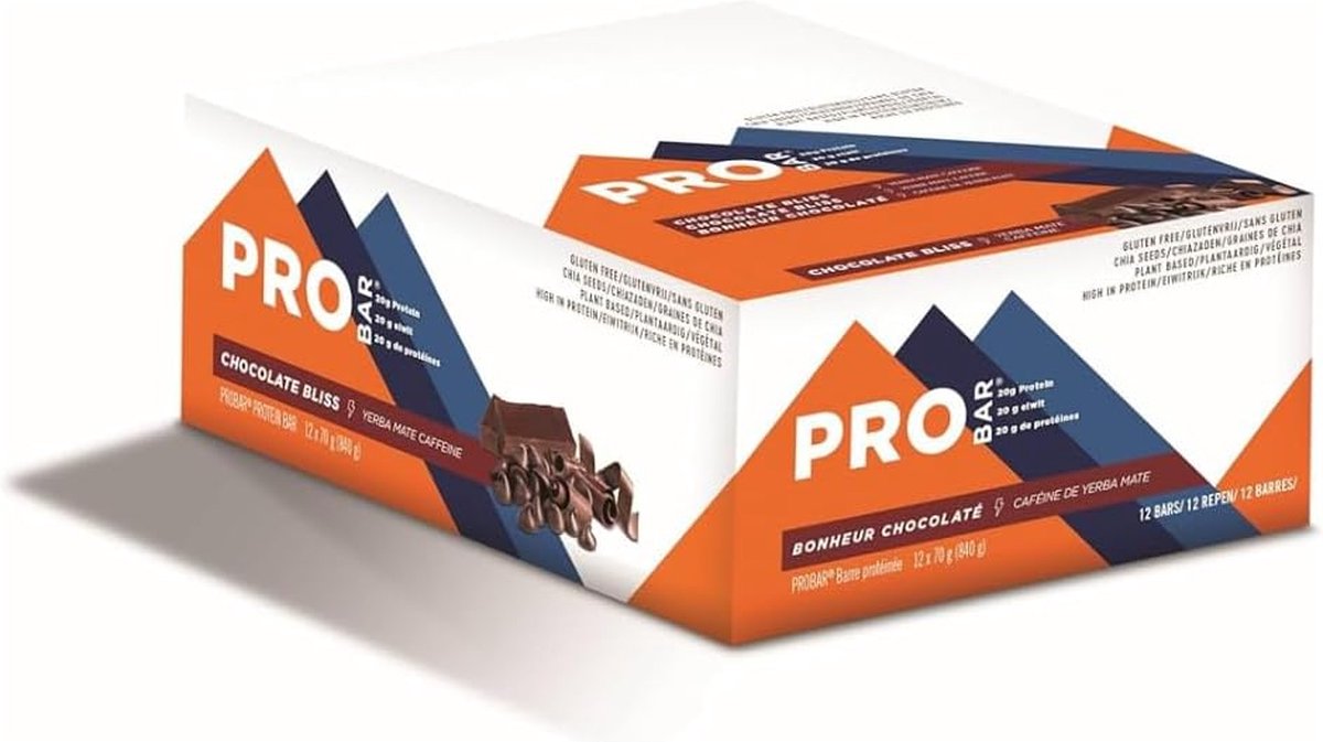 Goedkoopste PROBAR Protein - Chocolate Brownie/ Chocolate Bliss- Proteinerepen - Box met 12 repen x 70 g