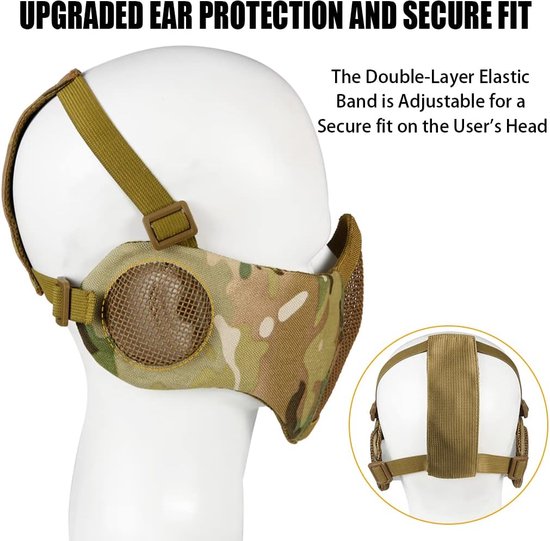 Masque Airsoft - Casque Airsoft - Masque Paintball - Protection Airsoft - Accessoires Airsoft - Vêtements Airsoft