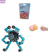 Happy Trendz® - 3 stuks Top Fidgets - Wacky Track Spinner 360 spinner robot - Dumpling squishy - Whack a Mole Hamster spel - set of 3 fidget pakket - verjaardag - vakantie - antistress -