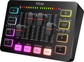 JKN Shop - Gaming Audio Mixer - Streaming - RGB-verlichting - PC Mixer Met XLR-Microfooninterface - Individuele bediening - 48V Fantoomvoeding - Podcast - Opname - Zang