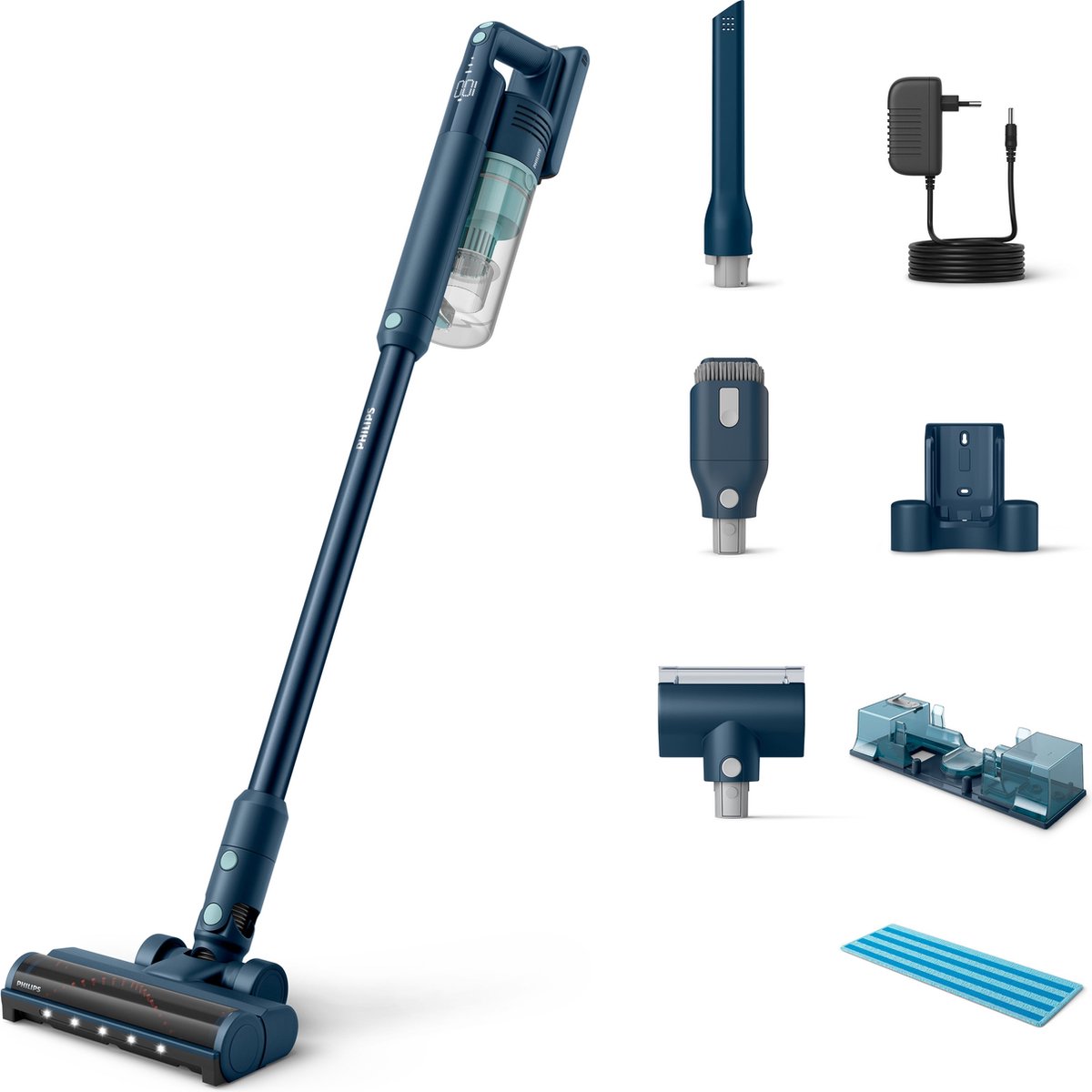 Philips XC5141/01 Draadloze Steelstofzuiger met Dweilfunctie - afbeelding 2