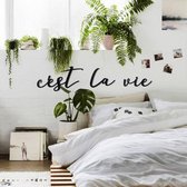 C'est La Vie| It's LIFE | Muurteksten & Citaten | Metal Wall Quote by Hoagard | 3 delige |Metalen Citaten Muur Kunst| voor huis, kantoor, café of restaurant