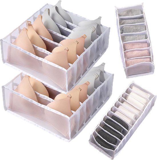 DUGEGAYL Schubladen Organizer voor Kleding,2Pcs Opvouwbare