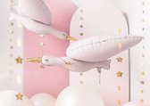 Baby Folie Ballon Ooievaar | meisje | Voor Gender Reveal en Babyshower