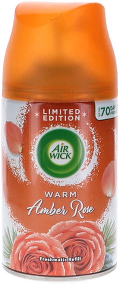 Airwick Freshmatic Navul Warm Amber Rose Winter Edition- 4 x 250 ml voordeelverpakking