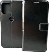 Bookcase Geschikt voor: Motorola Moto G100 - Zwart - portemonnee hoesje