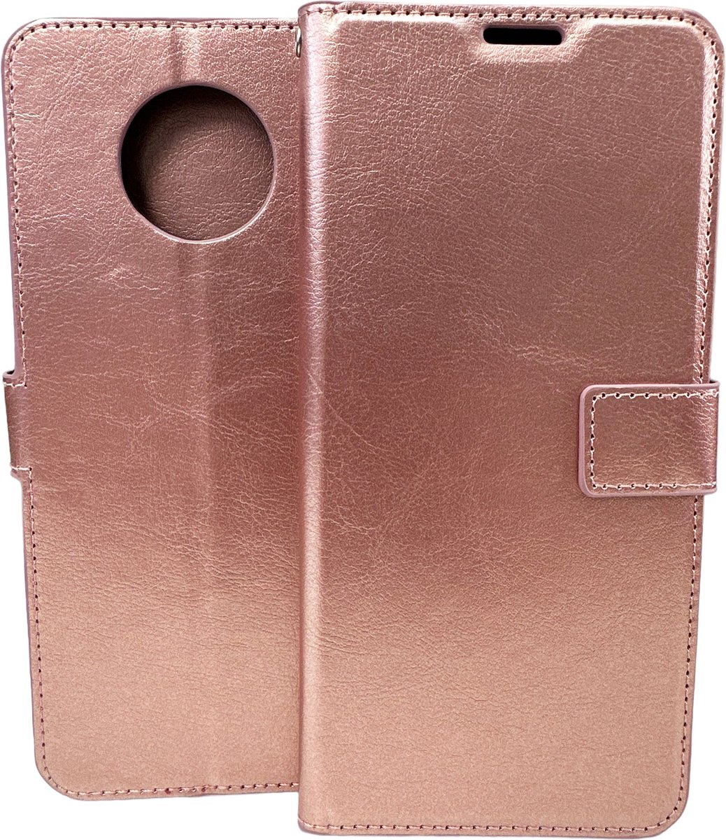 Bookcase Geschikt voor: Nokia G50 Rosé Goud - portemonnee hoesje - ZT Accessoires