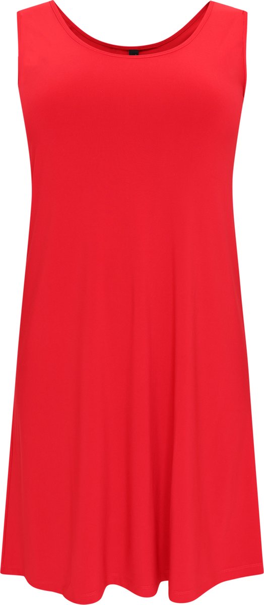 Yoek Dames Jurk mouwloos rood
