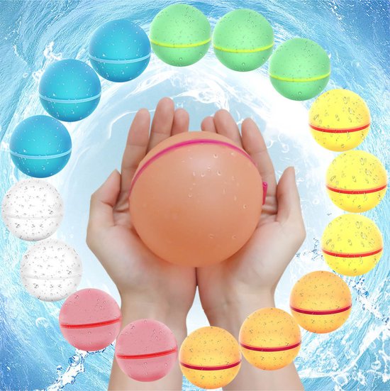 CaptainXL waterballonnen – herbruikbaar – zelfsluitend – 16 stuks