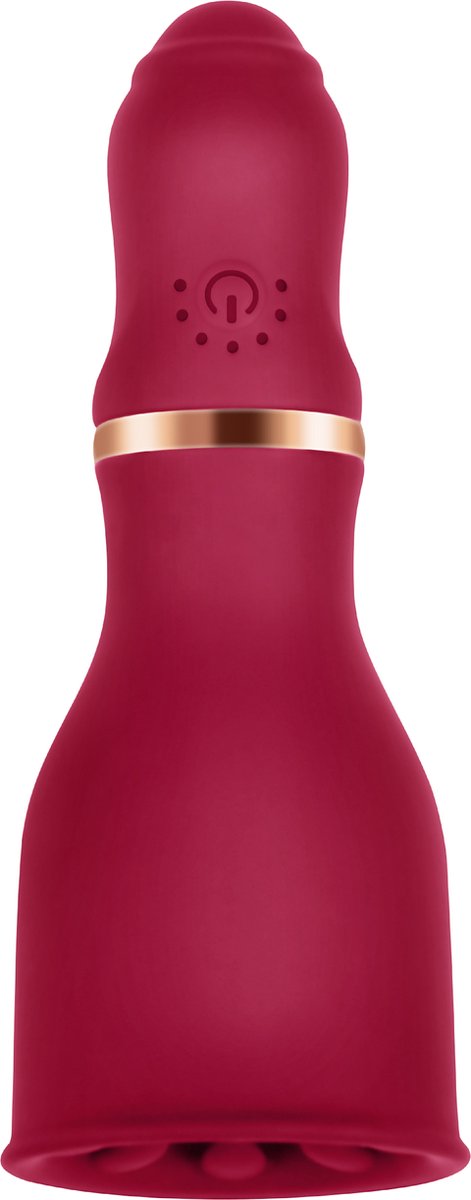 Goedkoopste Cupitoys® Vibrerende penis vibrator - Rood - 7 standen - Vibrators voor vrouwen en mannen - Sex toys voor vrouwen en mannen