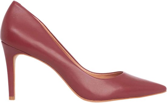 Mangará dames pumps Beri leer - 8.7cm hak - Comfortabel - Rood - Maat 37