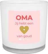 Geurkaars O'Bliss quote - oma goud - mom collection - moederdagcadeau