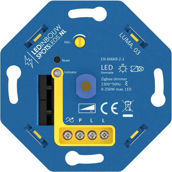 Ledmatters - Inbouw LED Dimmer 230 Volt Zigbee Exclusief Afdekraam