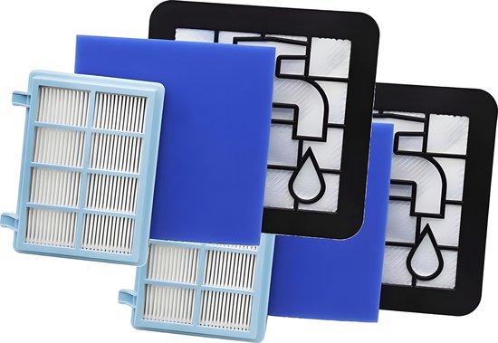 2x Filter set geschikt voor Philips PowerPro Compact and Power Pro ...