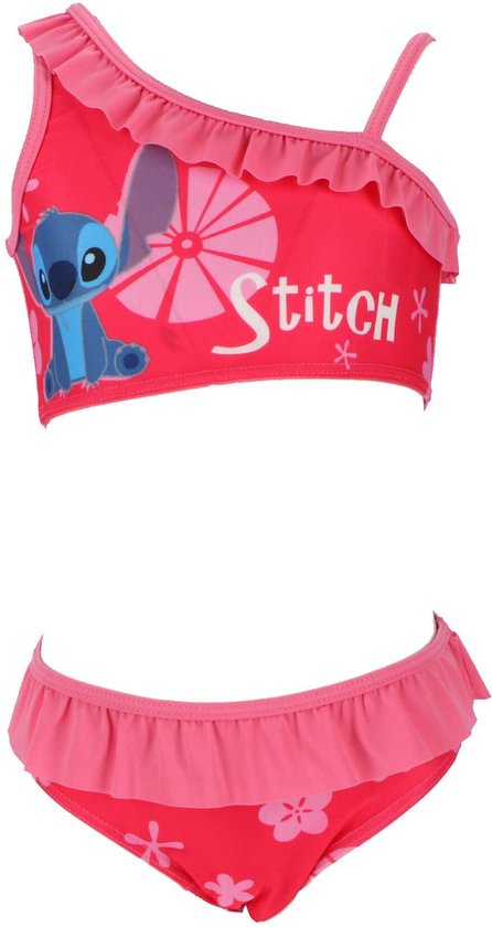Bikini Lilo & Stitch - roze - 3/4 jaar