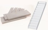 Stairscompany - Weathered Concrete doe-het-zelf traprenovatieset - 12 treden 100 x 30 cm - 15 stootborden