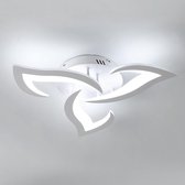 Goeco Plafondlamp - 50cm - Groot - LED - 36W - Bloemblaadjes Design - Koel Wit Licht - 6500K - Acryl - Voor Woonkamer Slaapkamer Studeerkamer