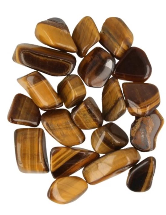 Stones & Bones® Tijgeroog Trommelsteen Maat 3