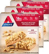 Atkins | Protein Bar | Peanut Butter Granola Bar | 3 stuks | 3 x 48g