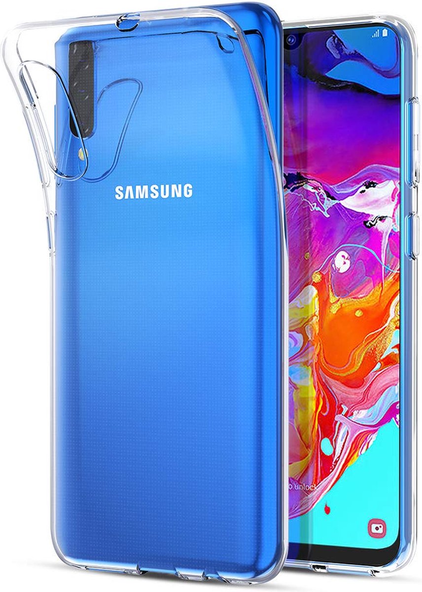 Hoesje voor Samsung Galaxy A70 backcover Shockproof siliconen Transparant
