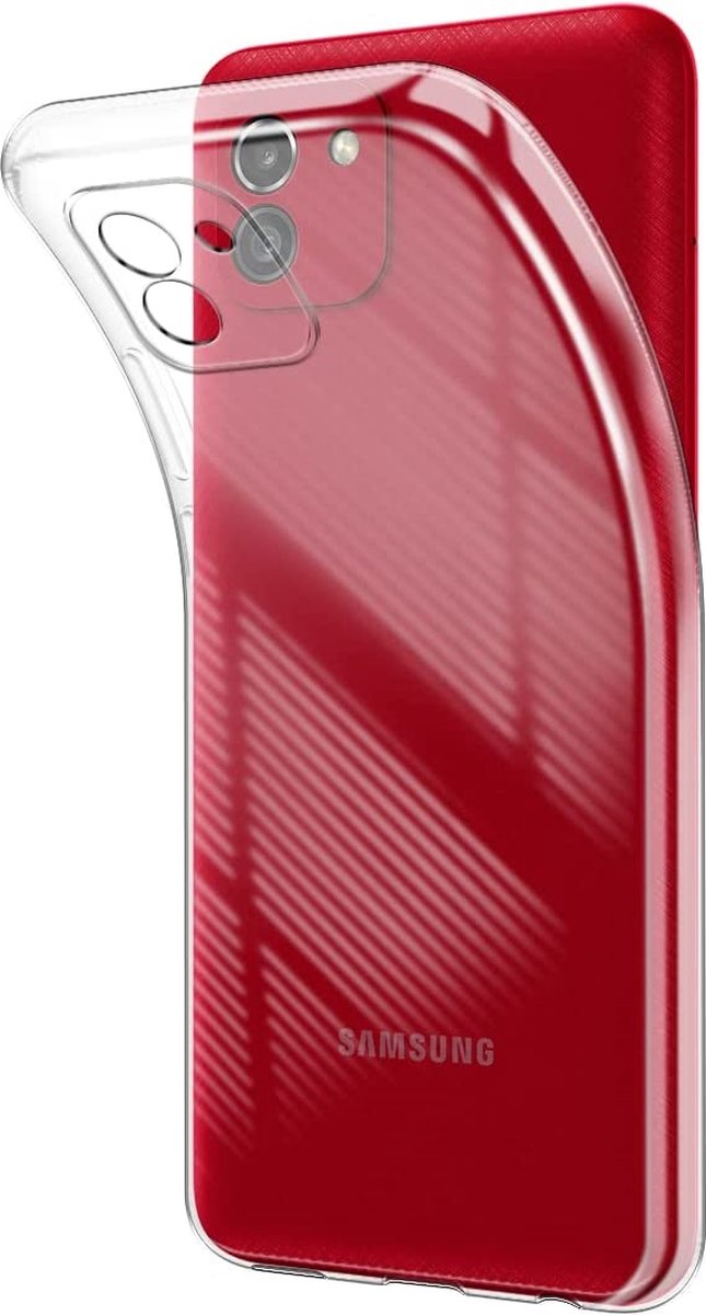 Hoesje voor Samsung Galaxy A03 backcover Shockproof siliconen Transparant