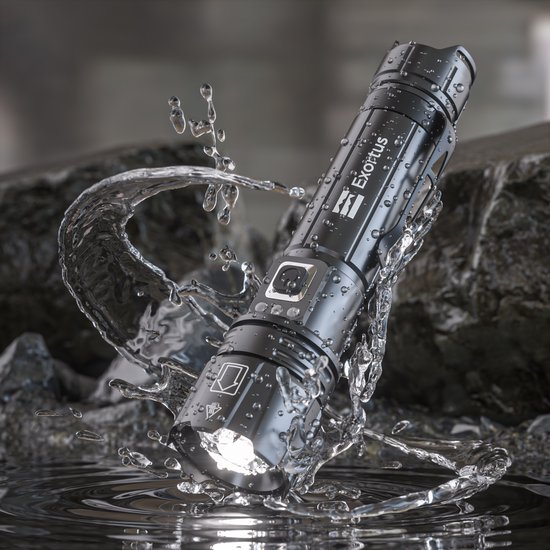 Exortus® Oplaadbare LED Zaklamp - Maglite 1500 Lumen - Duurzaam en Waterdicht - 14500 Batterij