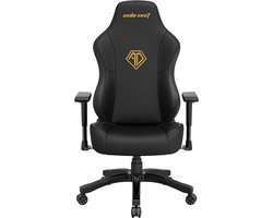 Andaseat Phantom 3 Black - Gold Gaming stoel - ultieme gamestoel - ergonomische bureaustoel - schommelfunctie tot 160° - verbreed zitkussen - goede ondersteuning van onderrug - zwart/goud
