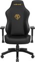 Andaseat Phantom 3 Black - Gold Gaming stoel - ultieme gamestoel - ergonomische bureaustoel - schommelfunctie tot 160° - verbreed zitkussen - goede ondersteuning van onderrug - zwart/goud