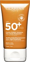 Clarins Sun Protection Face Crème Youth-protecting Sunscreen Very High Protection SPF50+ 50ml