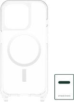 iPhone 15 Pro Hoesje | Transparant | MagSafe Compatibel | Haken voor Accessoires | Stijlvolle en Robuuste Bescherming | Iphone Hoesje met Koord | Powerbank Iphone Compabiliteit