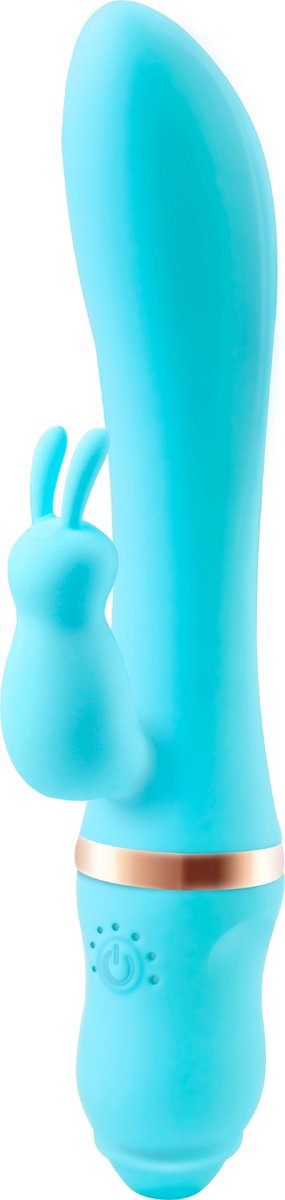 Goedkoopste Cupitoys® Tarzan vibrator met rabbit - 22,5cm - Blauw - 7 standen - Vibrators voor vrouwen en mannen - Sex toys voor vrouwen en mannen