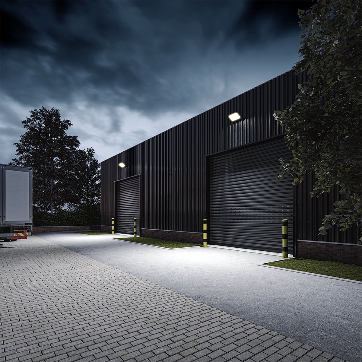 HOFTRONIC Luxor - LED Breedstraler 50 Watt (160lm/W) - High Lumen 8000lm- 4000K Neutraal wit licht - IP65 Waterdicht - 5 jaar garantie - LED Schijnwerper voor tuin, garage en parkeerplaats HOFTRONIC Luxor - LED Breedstraler 50 Watt (160lm/W) - High Lumen 8000lm- 4000K Neutraal wit licht - IP65 Waterdicht - 5 jaar garantie - LED Schijnwerper voor tuin, garage en parkeerplaats