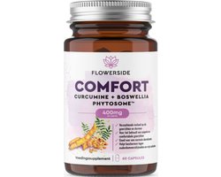 Flowerside Comfort - Curcumine Fytosomen - Boswellia Fytosomen - Full Spectrum - Curcumine Capsules - Boswellia Capsules - 100% Natuurlijk