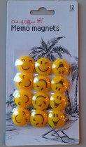 12 x Smiley magneten - Memo magneten - Emoticons - Koelkast magneet - 12 stuks - Emoticon Magneet - Emoji Magneetjes - Smily