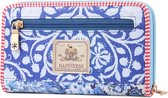 A Spark Of Happiness | wallet Blauw, bloemen print | portemonnee Pastel Blauw gebloemd | Dames, vrouwen | LU2333